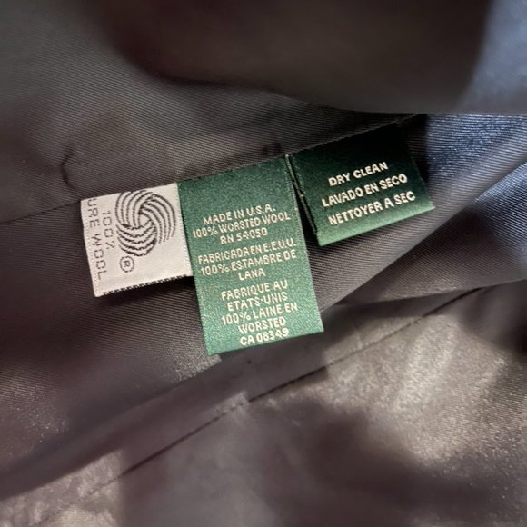 RALPH LAUREN worsted Wool Blazer Sz 8 - Picture 4 of 6